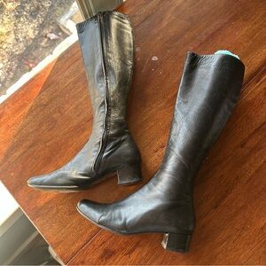 Jil Sander Black Over the Knee Boots